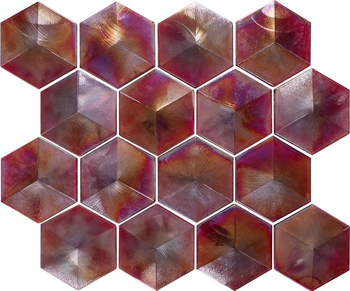ロッククリスタルモザイク/Rock Crystal Mosaic - ロッククリスタルモザイク　レッド