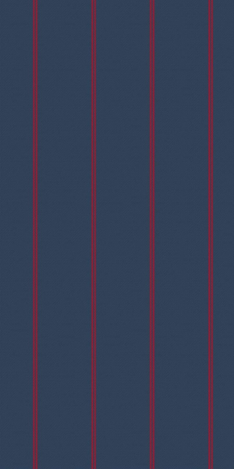 ストライプ/DOUBLE STRIPE - RED ON NAVY