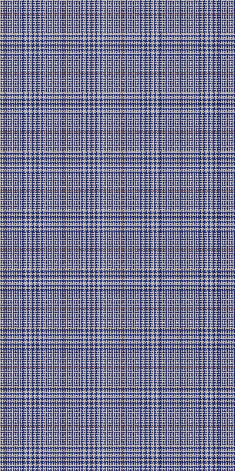 チェック/GLEN CHECK - BLUE BEIGE