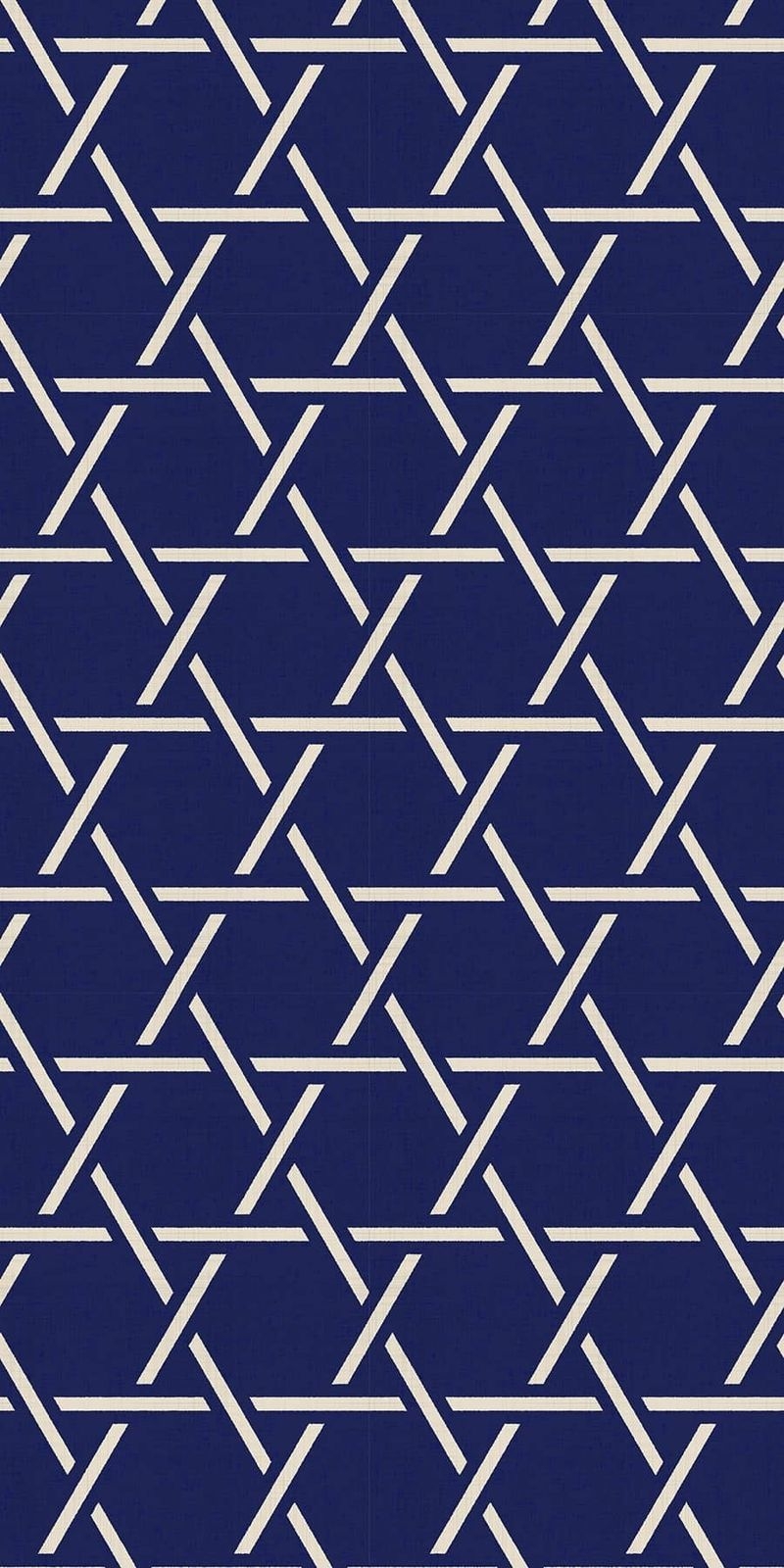 和柄/KAGOME - BEIGE ON BLUE