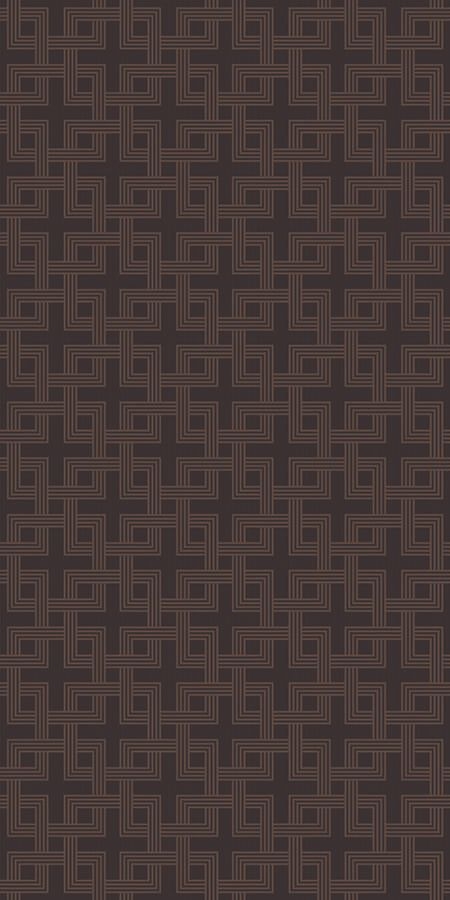 幾何学柄/CHAIN - BROWN