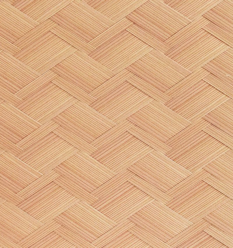 特選杉網代(単板厚0.6mm) - No.40-E 杉厚貼親子矢羽根網代