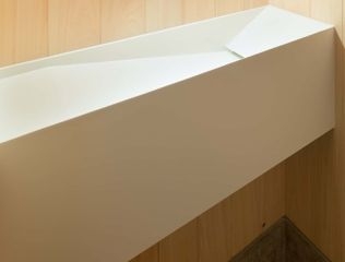 造作洗面カウンター 真鍮古美色メッキ