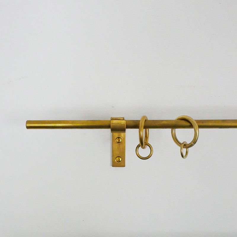 真鍮　カーテンレール　シングル/10φセット　リング - ~900mm