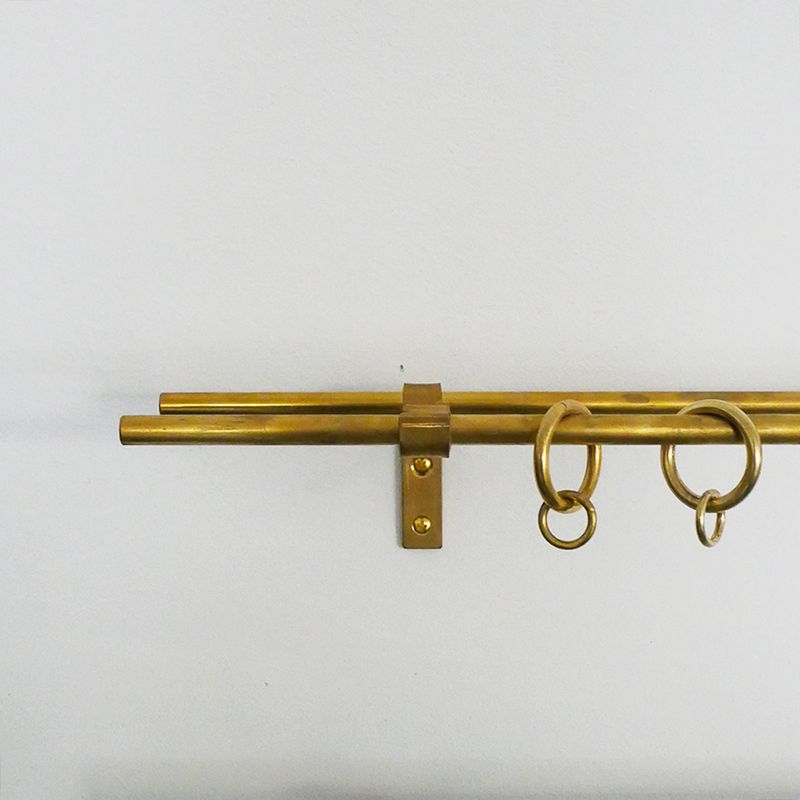 真鍮 カーテンレール ダブル/10φセット リング - 1800~2100mm