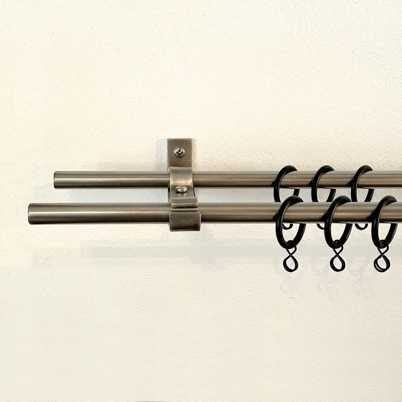 ステンレス　カーテンレール　ダブル/13φセット　 - 2210~2600mm