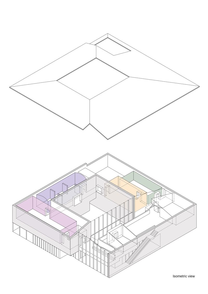 構成をあらわすアイソメトリック図