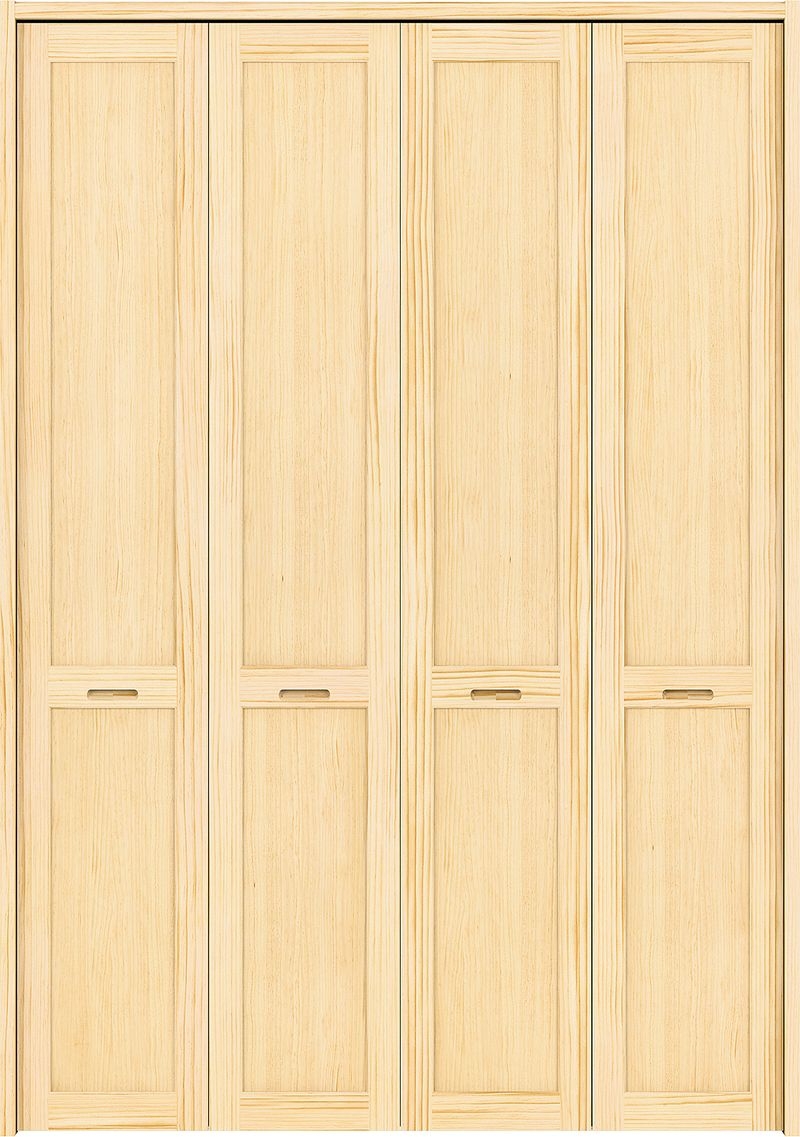 収納用建具ピノアース | クローゼットドア | N-VPミラー無し - ナチュラル色
