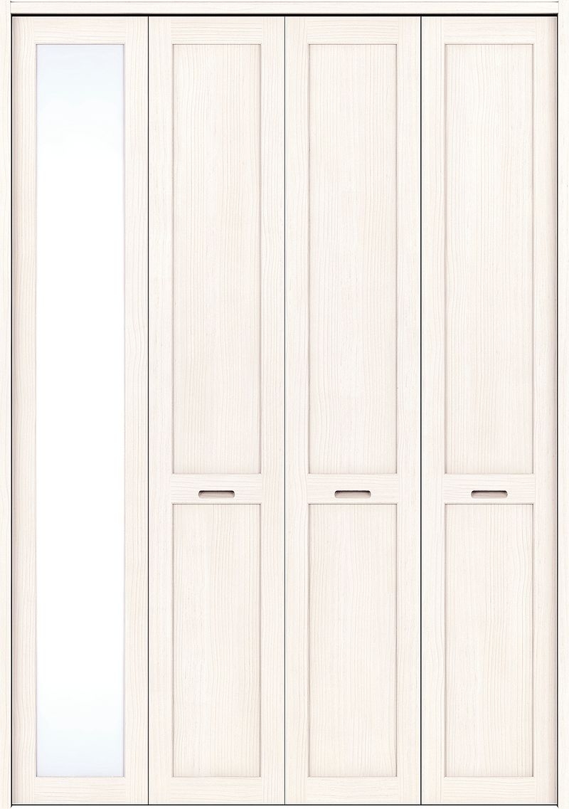 収納用建具ピノアース | クローゼットドア | N-VPミラー付き - ホワイト色