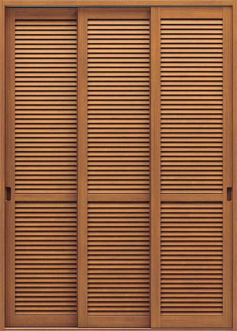 収納用建具ピノアース | 収納3連引き戸 | N-LX - ミディアムブラウン色