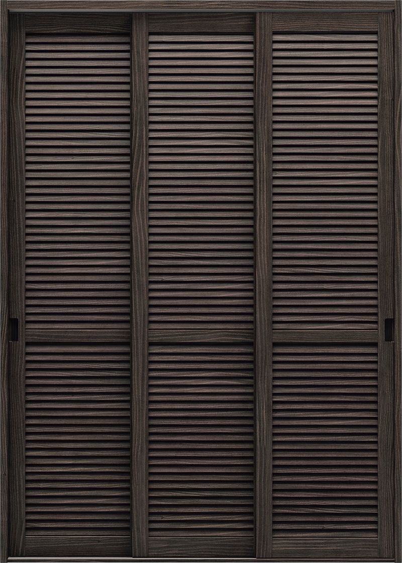 収納用建具ピノアース | 収納3連引き戸 | N-LX - ディープブラウン色
