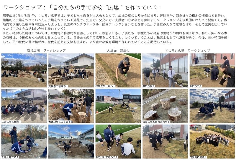 ワークショップ 広場づくり