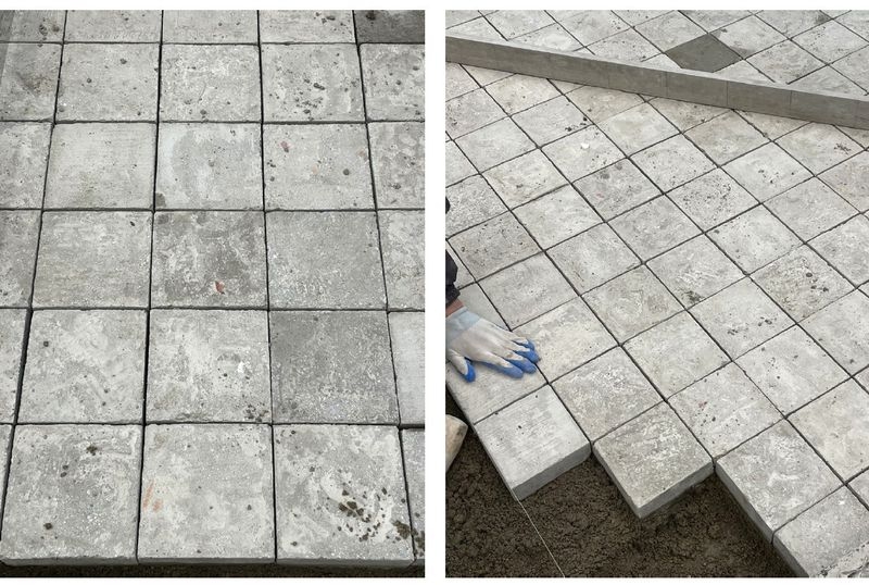 建築廃棄物を小和得た再生レンガ