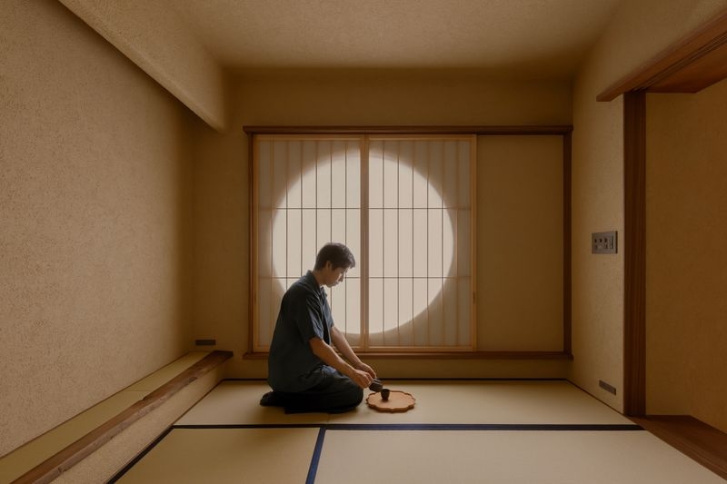 月窓のある家