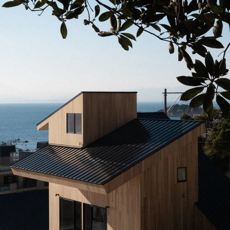 美しく整った屋根建材