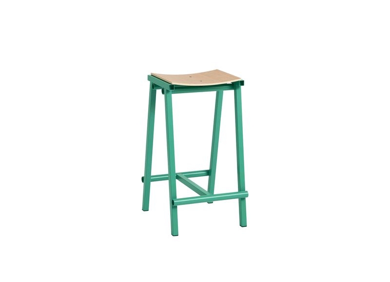 TABURETE 8 BAR STOOL LOW - ソフトジェード/ウォーターラッカー