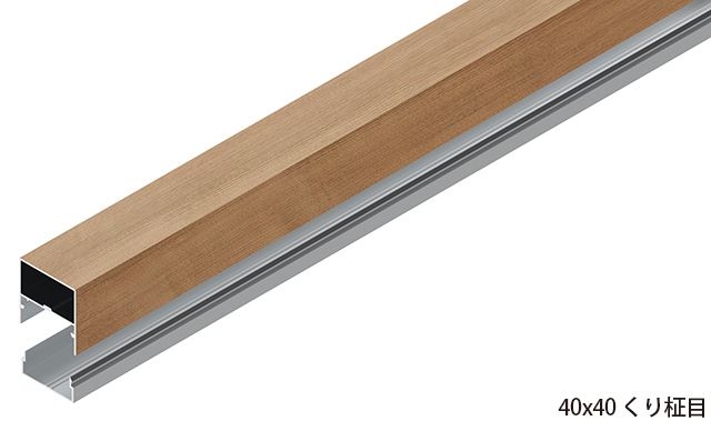 エバーアートウッド 壁面化粧材/壁貼用格子材 - 壁貼用格子材40×40