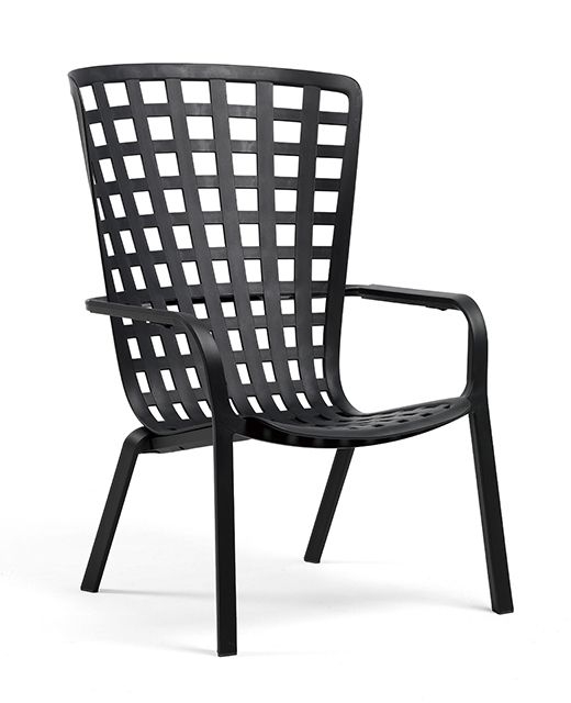 フォリオ - フォリオ リラックスチェアーＷ720×Ｄ810（925）×Ｈ1130（1065）ｍｍダークグレー