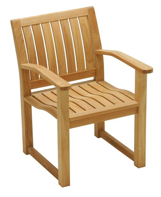 イスタナテラス - イスタナテラス アームチェアーW570×D675×H795mmチーク色