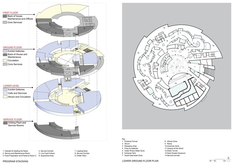 Program Stacking, Lower Ground Floor Plan