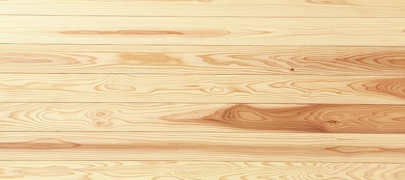 スギ 無垢パネリング 白味がち 130mm巾 国産材/無節上小節 Arbor針葉樹白木用オイルワックス - 長さ3900mm