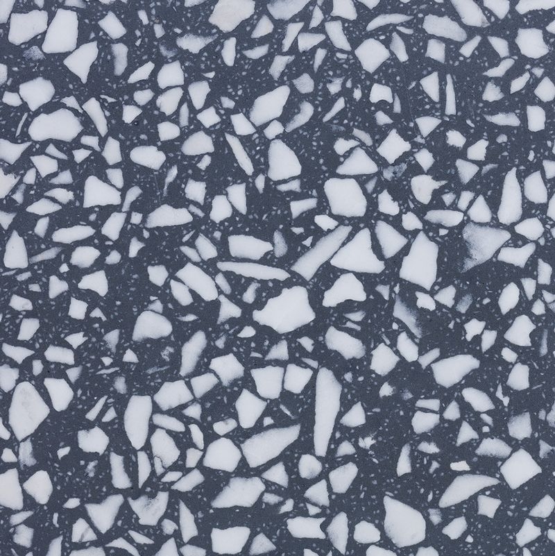 コンプレスドテラゾー - ベース：ダークグレー×砕石：大理石