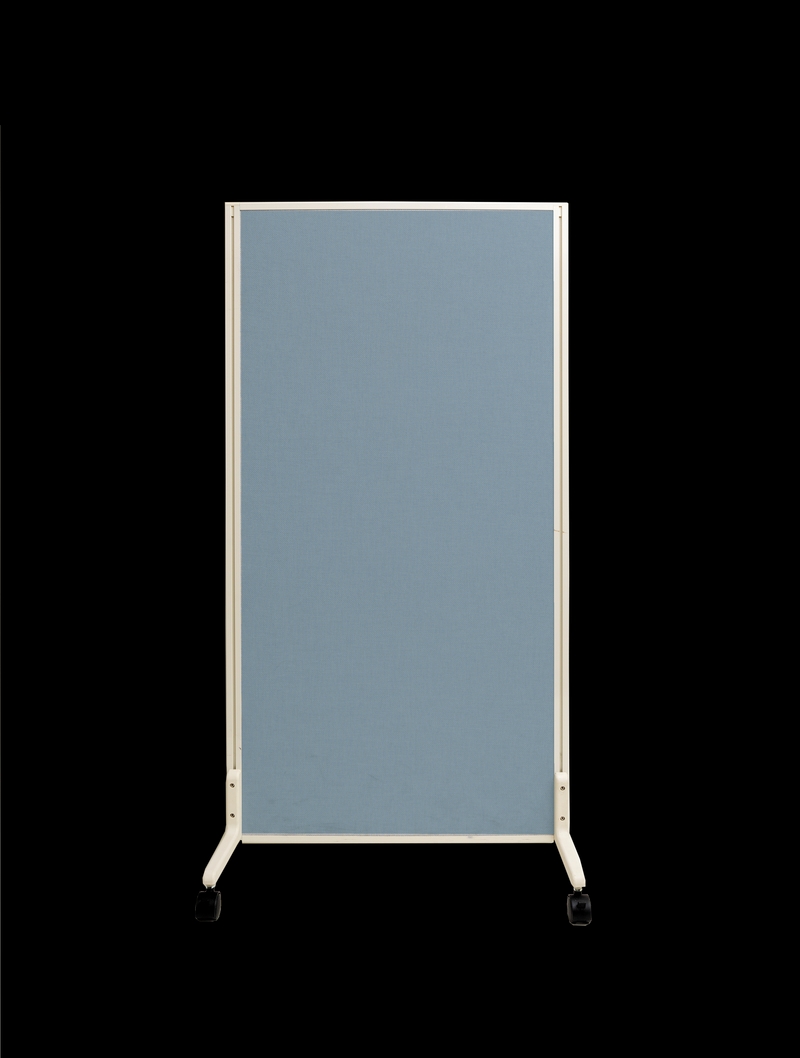 吸音ローパーティション/両面吸音仕様 - サックスブルー