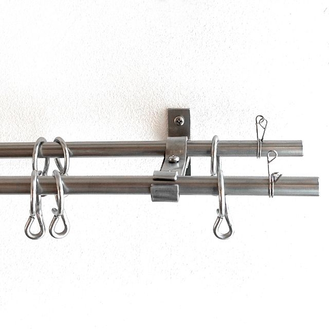 ステンレス　カーテンレール　ダブル/13φセット　 - 2610~3000mm