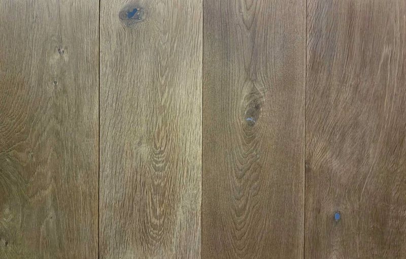 クラシックオーク燻蒸 - ラスティック ナラ 節あり 190幅 無塗装 燻蒸加工