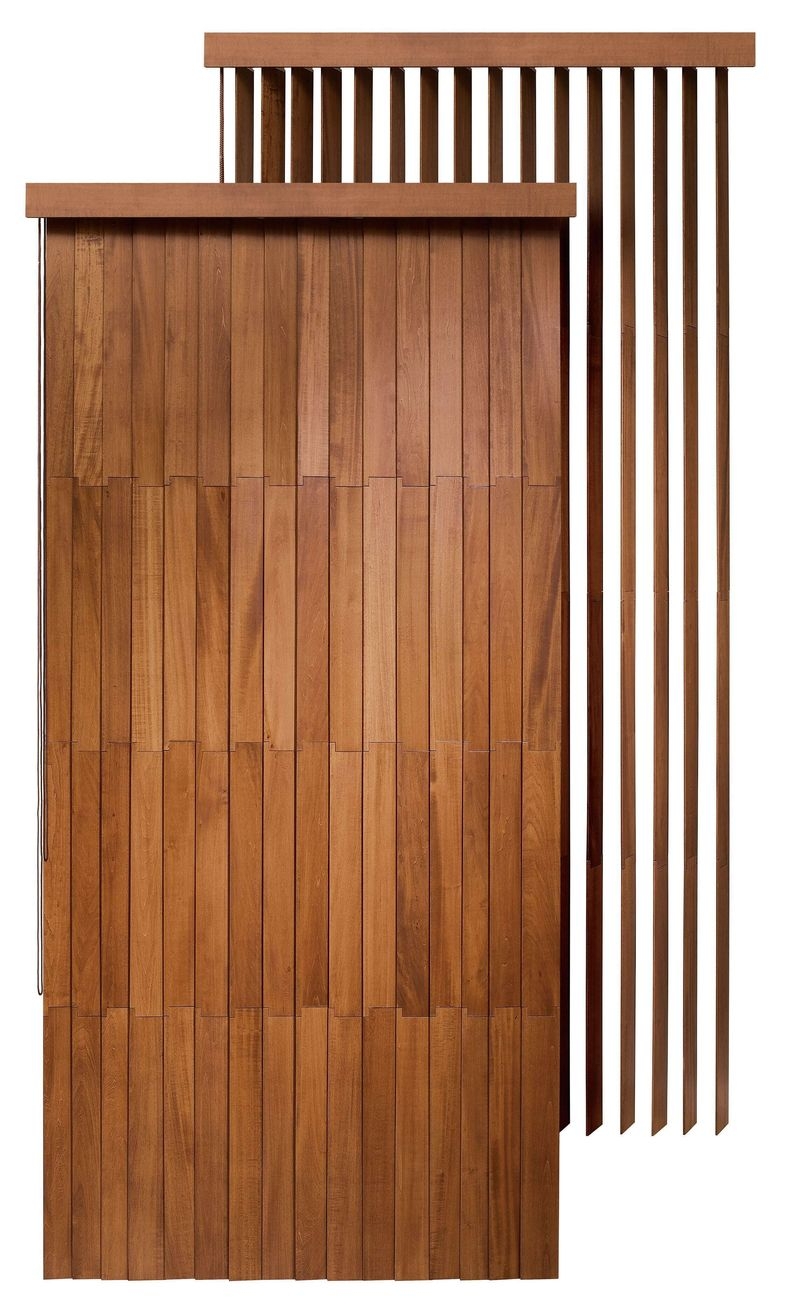 プレミアムシリーズ ウッドバーチカルブラインド（縦型ウッドブラインド） - キャラメル