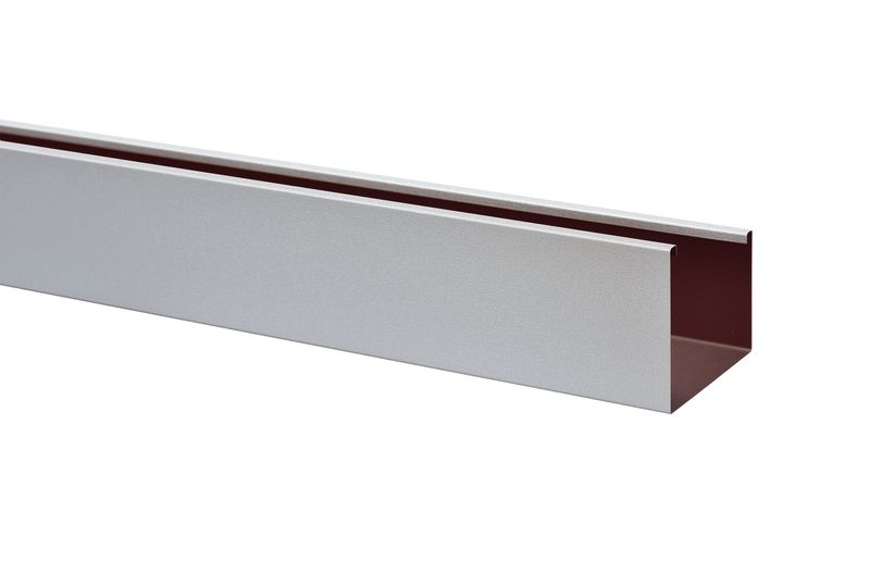 ガルバリウム雨とい/HACO 軒とい H7号 - シルバー