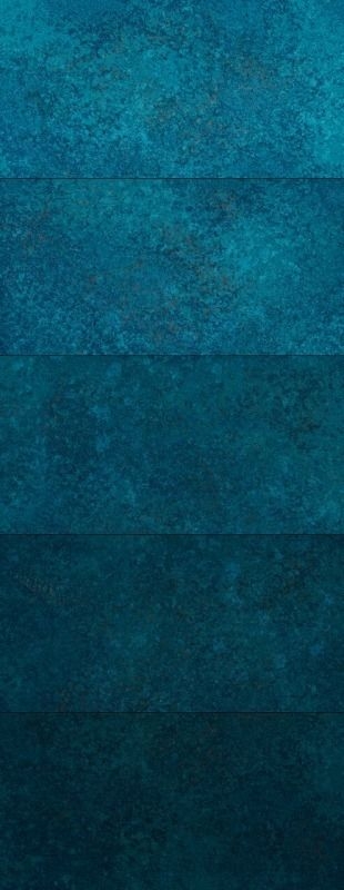 錆（SABI）Metallic｜特注アートパネル/不燃左官仕上げパネル「MORFACE」オプション　サビ×メタリック調仕上げ - 錆メタリック Gradation Wall 青錆 Indigo Steel(IS01-G)