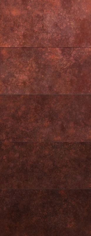 錆（SABI）Metallic｜特注アートパネル/不燃左官仕上げパネル「MORFACE」オプション　サビ×メタリック調仕上げ - 錆メタリック Gradation Wall 赤錆 Rust Red(RR02-G)