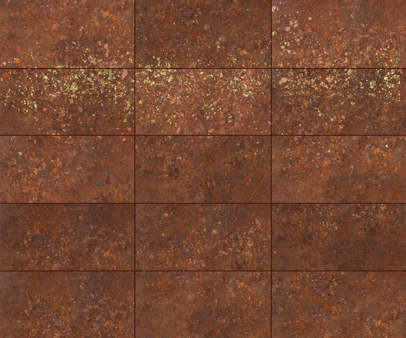 錆（SABI）Metallic｜特注アートパネル/不燃左官仕上げパネル「MORFACE」オプション　サビ×メタリック調仕上げ - 錆メタリック ART Wall 赤錆 Rust Red(RR01-AW)