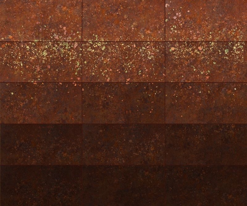 錆(SABI)Metallic|特注アートパネル/不燃左官仕上げパネル「MORFACE」オプション サビ×メタリック調仕上げ - 錆メタリック GRADATION-ART Wall 赤錆 Rust Red(RR01-AW)