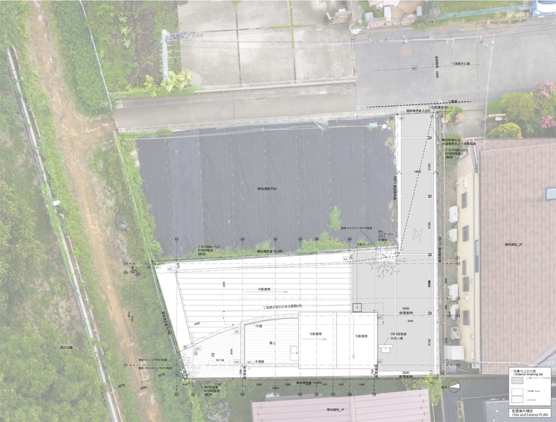 配置兼外構図 /Site and exterior plan