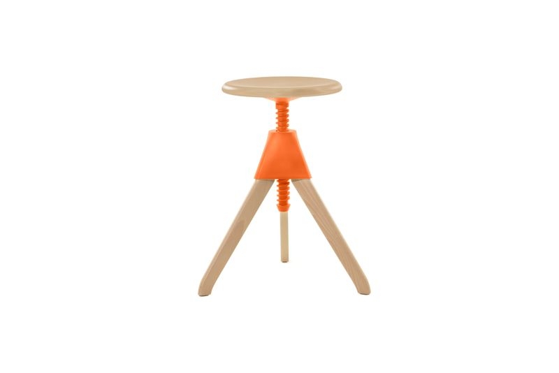 Jerry Stool - ナチュラル/オレンジ