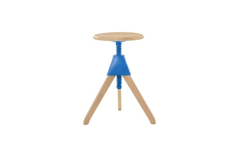 Jerry Stool - ナチュラル/ライトブルー