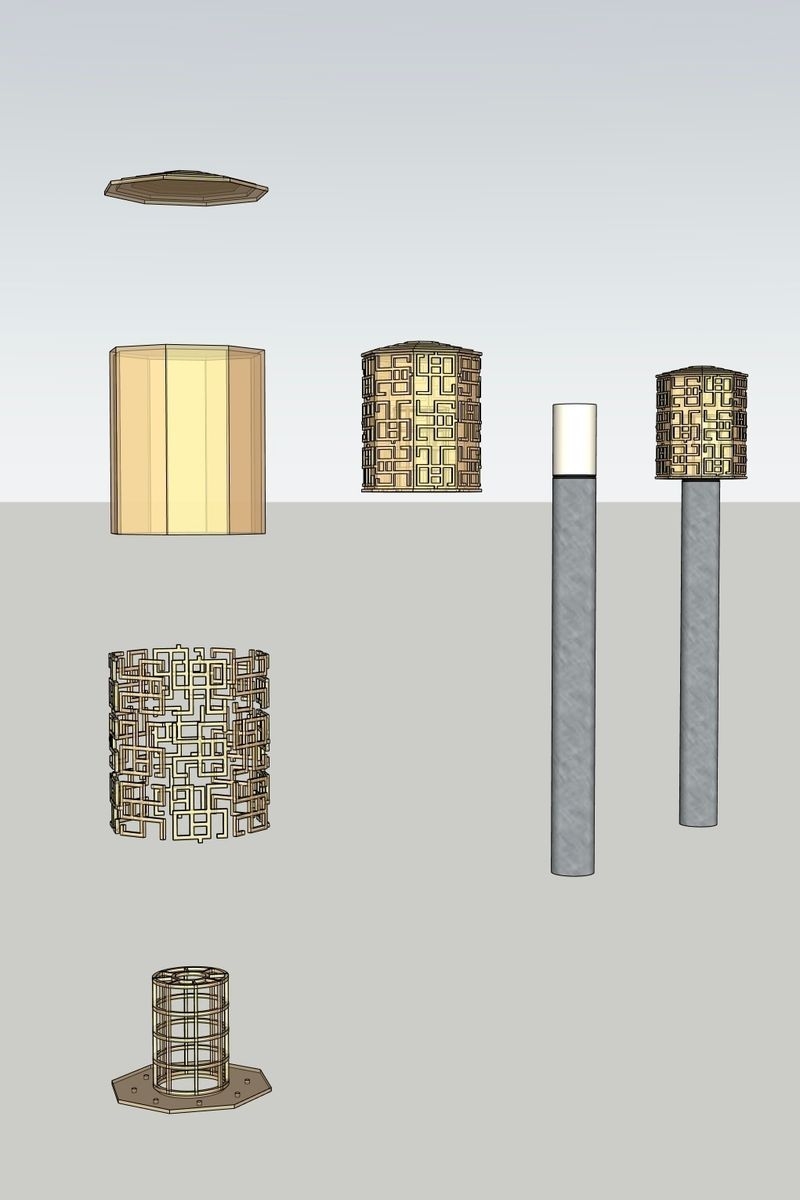3Dプリント製シェード モデリング検討