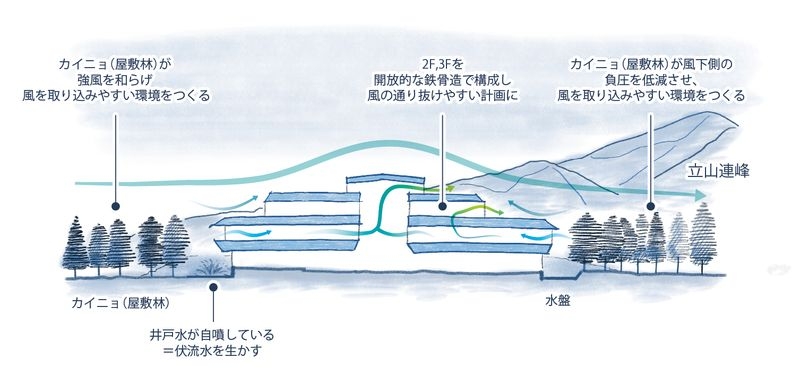 自然に学び、伝統知から導いた空間構成