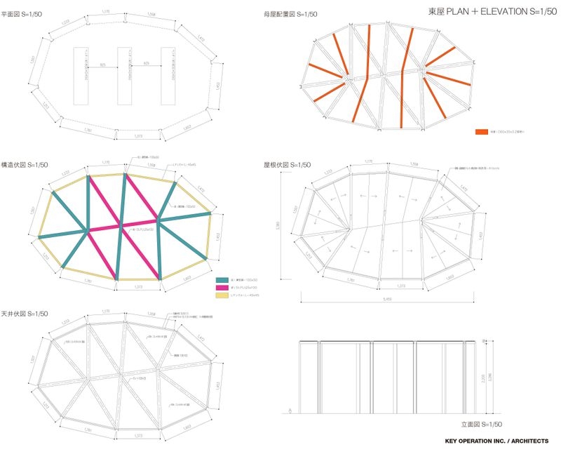 東屋PLAN+ELEVATION