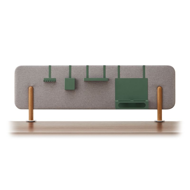 RIVET/Desk - リベット卓上布パーテーション用小物セット DGY