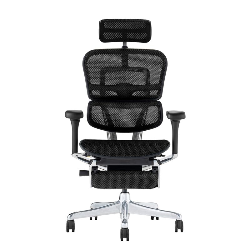 Ergohuman/PRO2 - Ergohuman PRO2 Ottoman (Black Frame/Black Mesh)