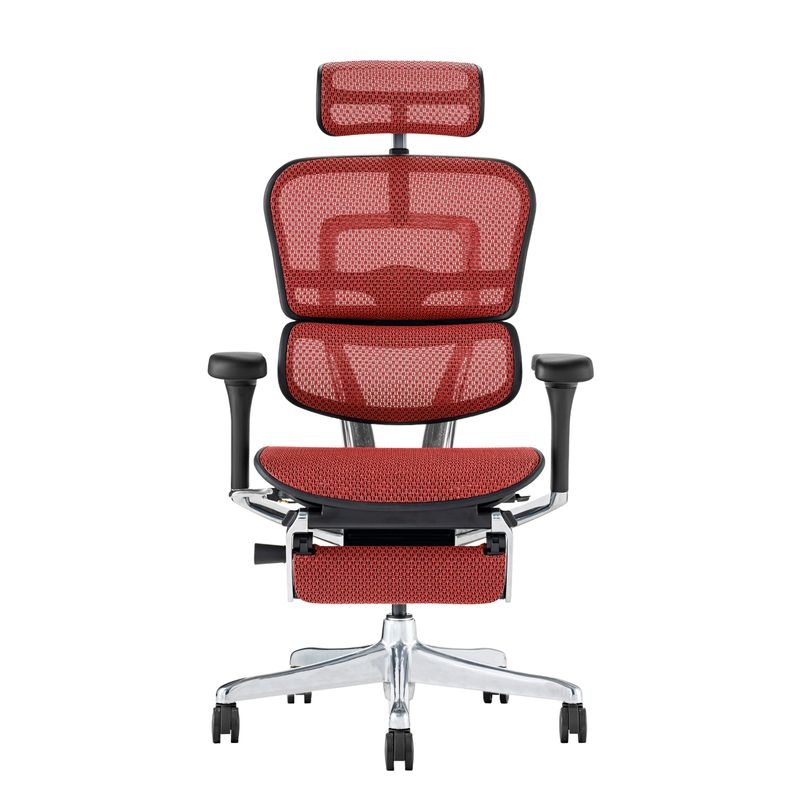 Ergohuman/PRO2 - Ergohuman PRO2 Ottoman (Black Frame/Red Mesh)