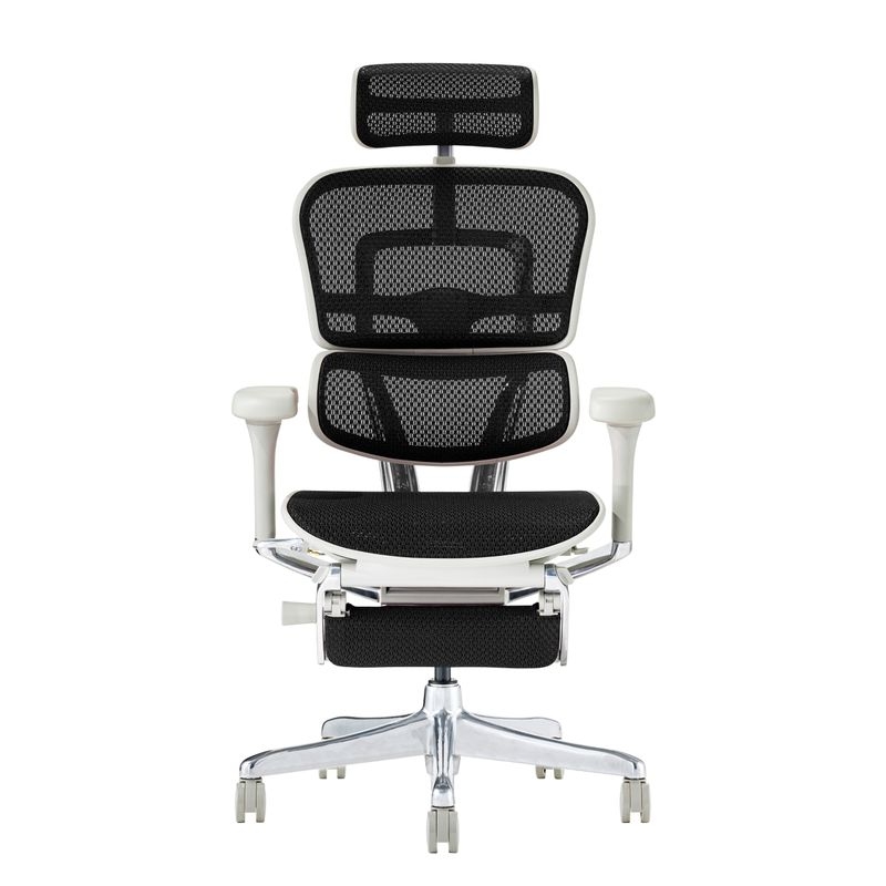 Ergohuman/PRO2 - Ergohuman PRO2 Ottoman (Gray Frame/Black Mesh)