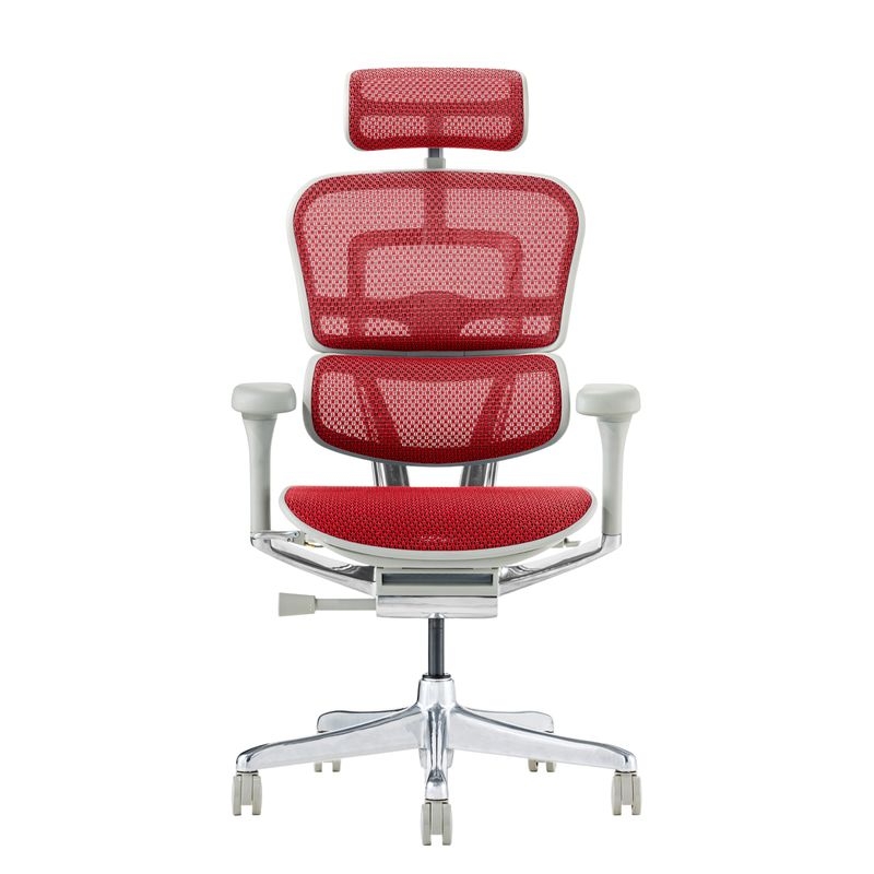 Ergohuman/PRO2 - Ergohuman PRO2 High (Gray Frame/Red Mesh)