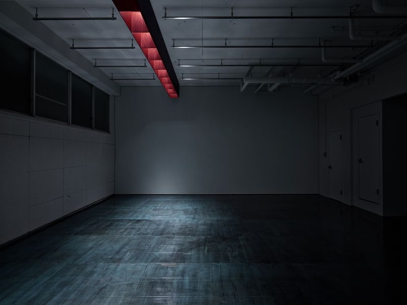 studio behind by scenery