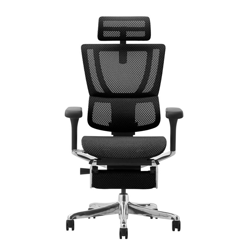 Ergohuman/FIT2 - Ergohuman FIT2 Ottoman (Black Frame/Black Mesh)