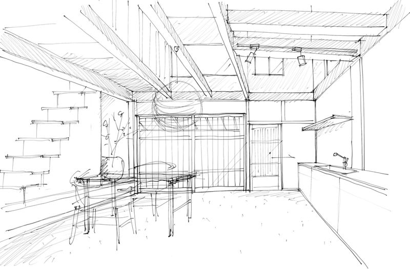 イメージスケッチ：ダイニング