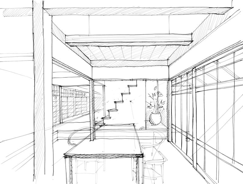 イメージスケッチ：ダイニング2